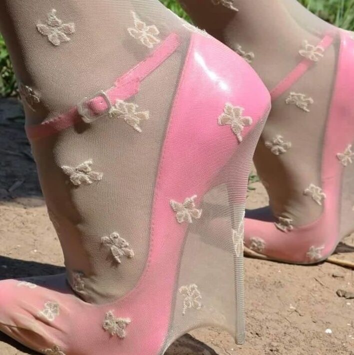 Nylons Over Heels