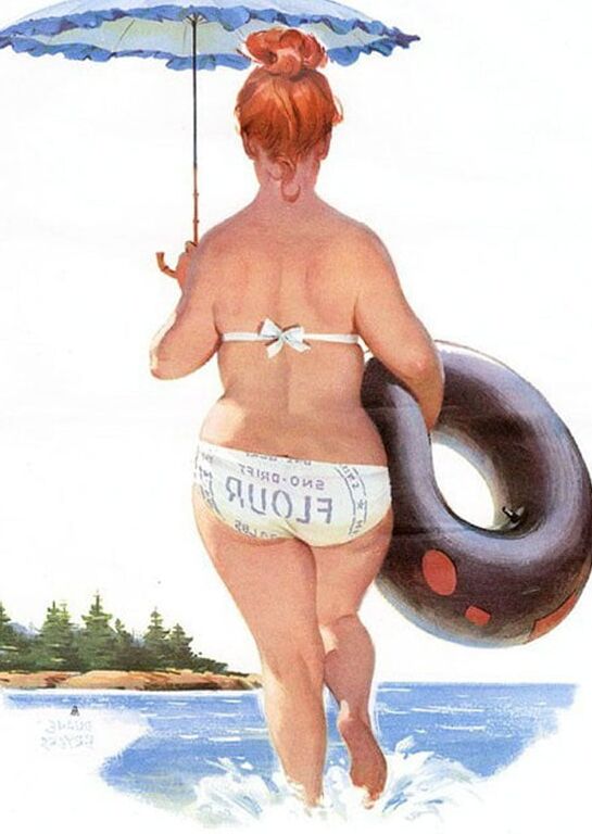 Plus-Size Pin-Up Girl Hilda
