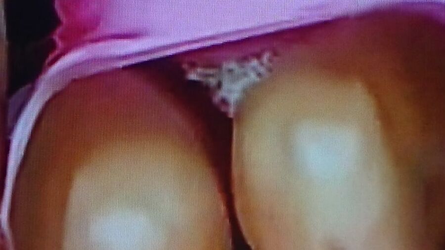 Talk show panty upskirt