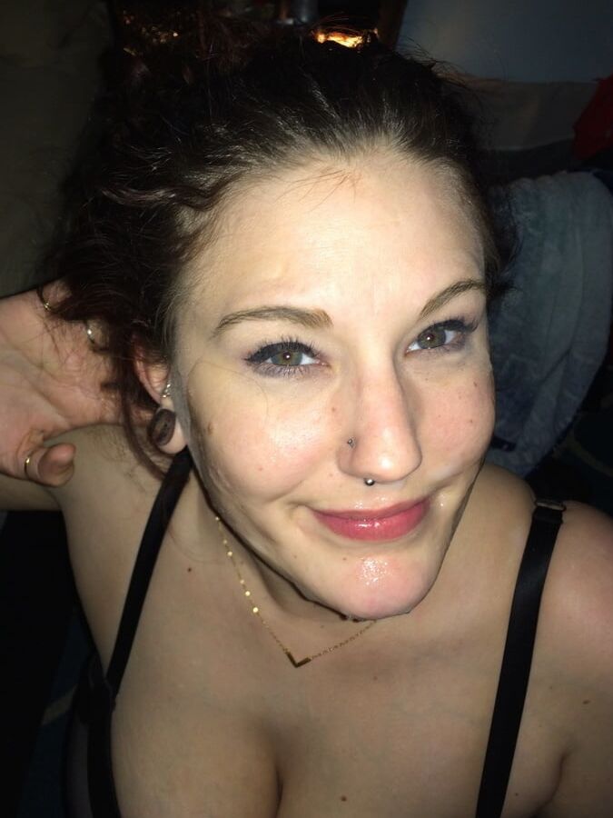 cumslut tits facial