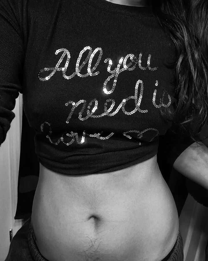 Girls Hairy belly happy trail