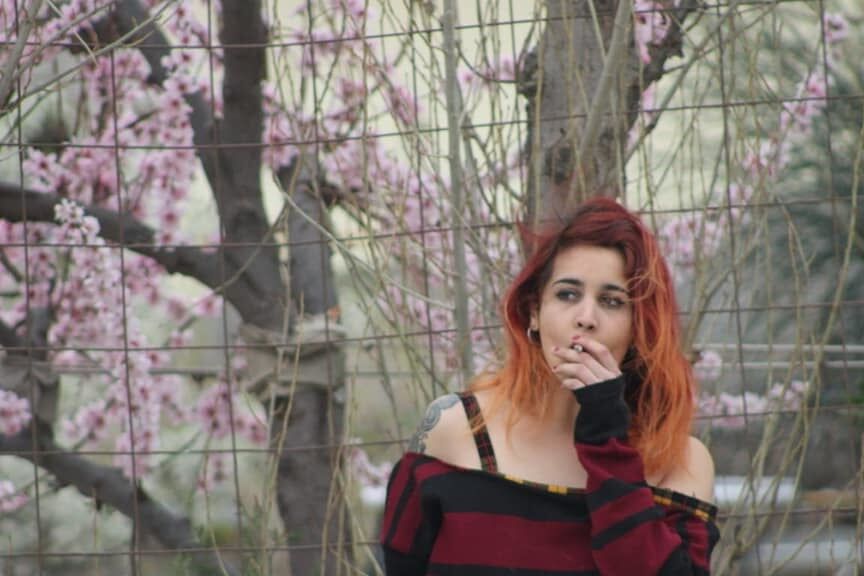 Argentinian Latina Smoking Goth bitch whore