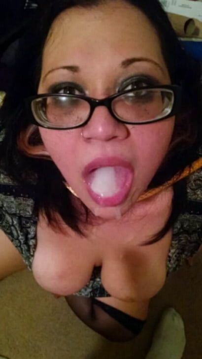 cumslut tits facial