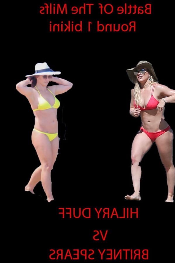milf battle round bikini hilary duff vs britney spears