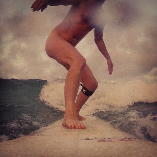 Vivid scenery of nude beach