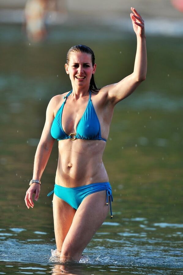 Big breast in bikini .
