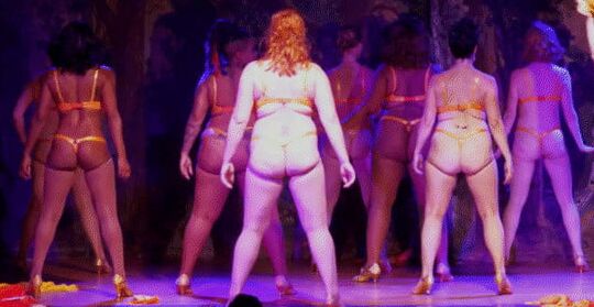 Sexy thong asses of burlesque