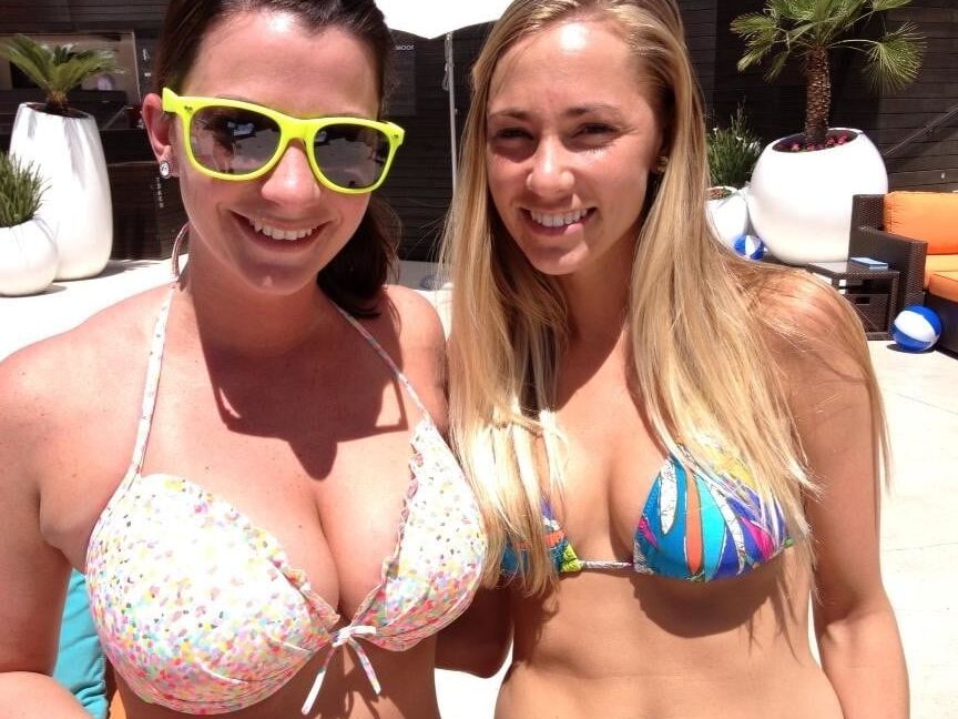 Big breast in bikini .
