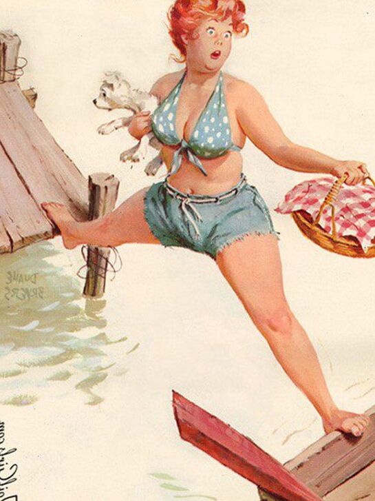 Plus-Size Pin-Up Girl Hilda