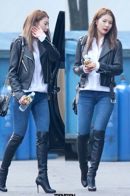 Female Celebrity Boots &amp; Leather - K-Pop