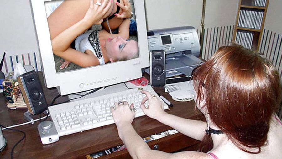 Girls watching lesbian pissing porn