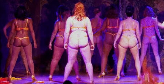 Sexy thong asses of burlesque