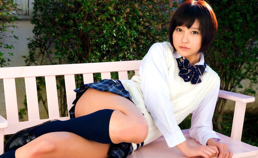 sexy women on benches