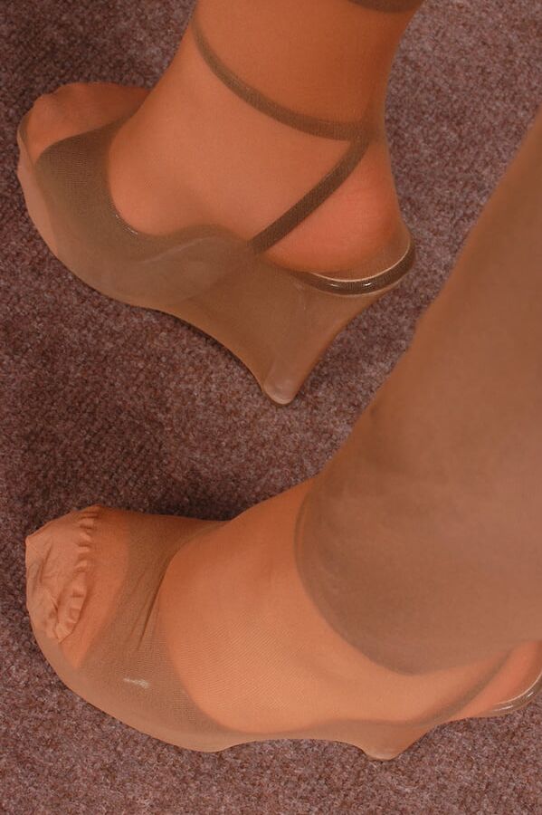 Nylons Over Heels