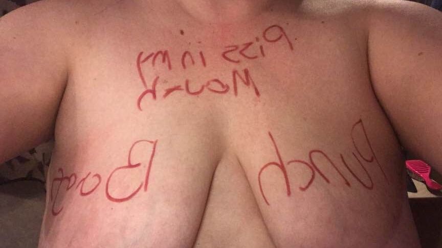 Tubby mature slave humiliated