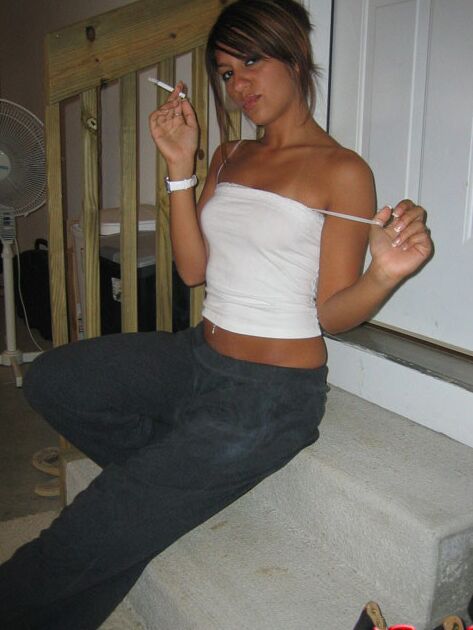 Argentinian Latina Smoking Goth bitch whore