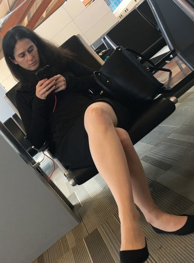 Street Pantyhose - Unaware Cunny Indoors