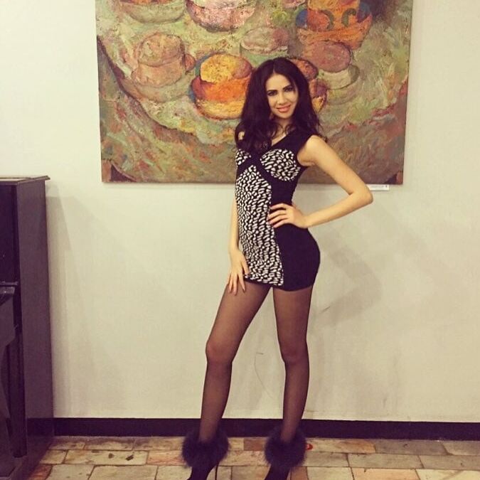 hot sexy european Elena in tights pantyhose nylon legs