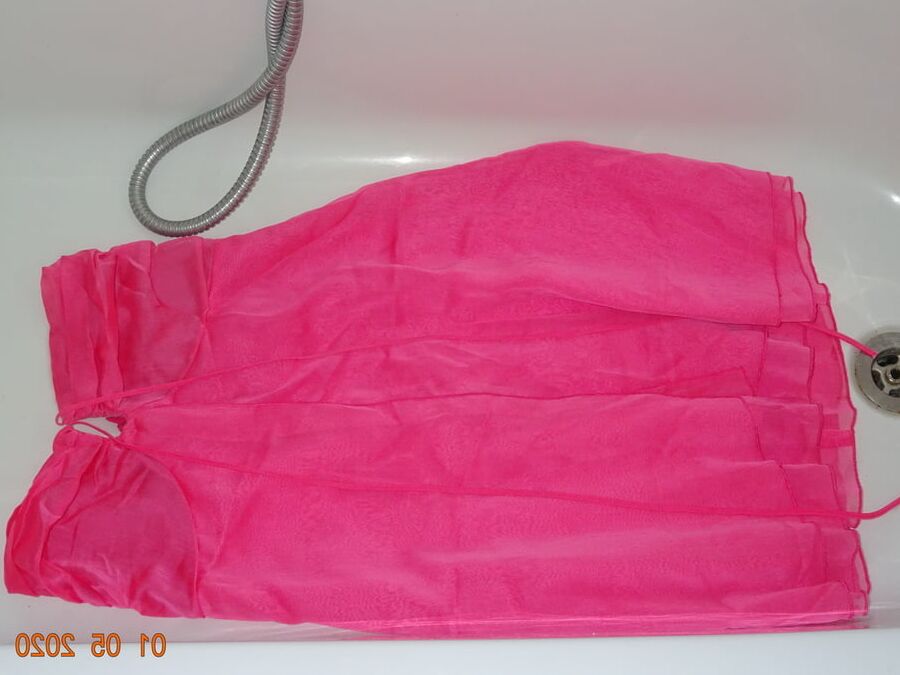 piss on pink fuscha dress