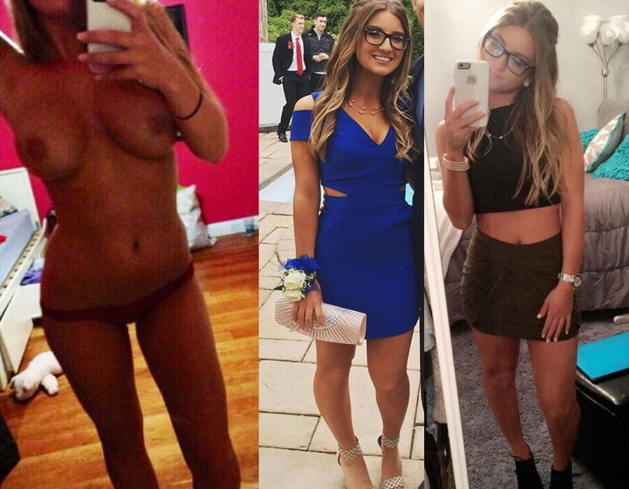 Girls with and without clothes
