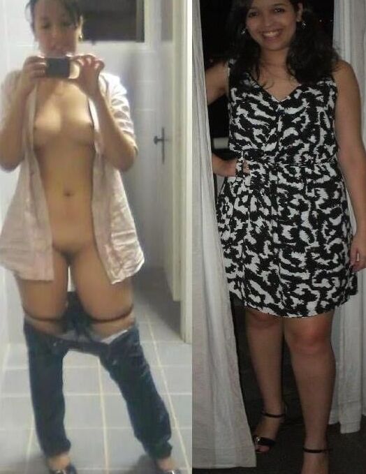 Hot girl dressed undressed