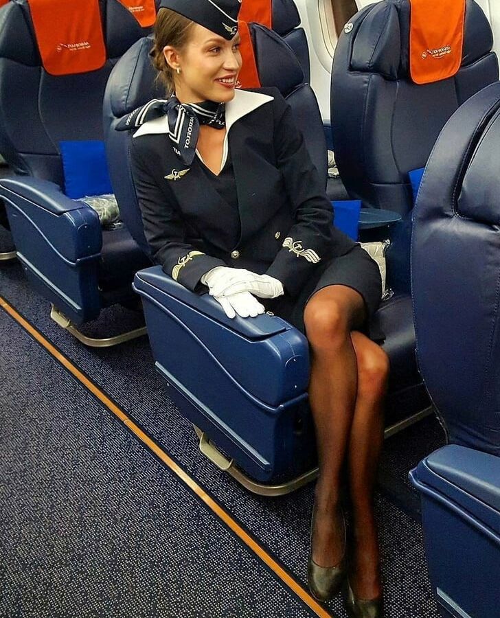 Flight Attendants in Pantyhose
