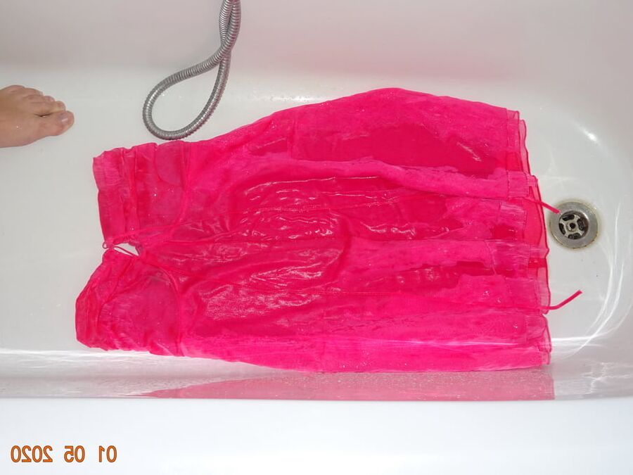 piss on pink fuscha dress