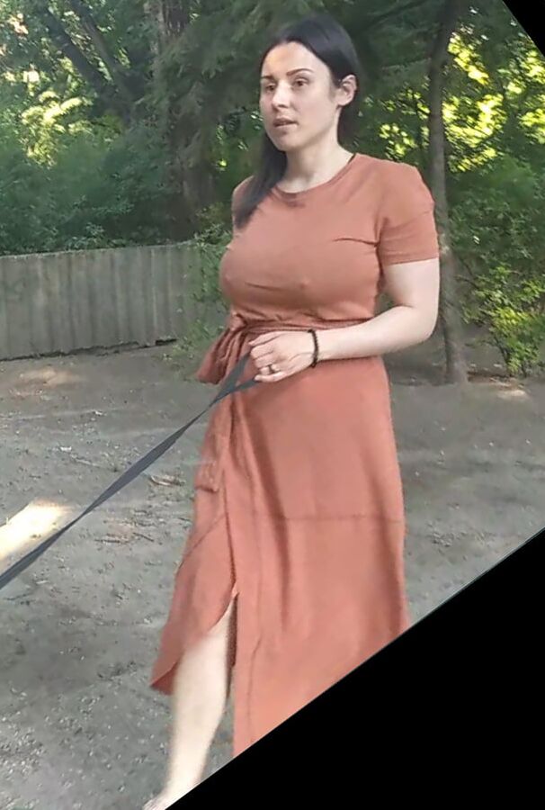 Sluts go braless in public