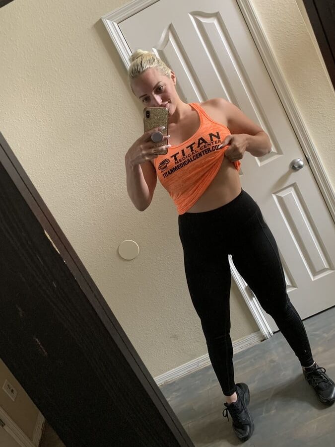 Busty blonde
