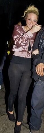 Tulisa Wearing Transparent Leggings