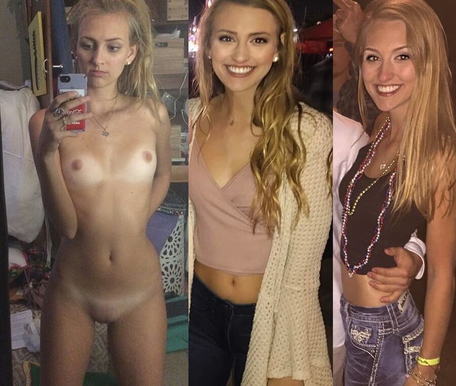 Girls with and without clothes