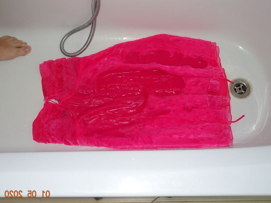 piss on pink fuscha dress