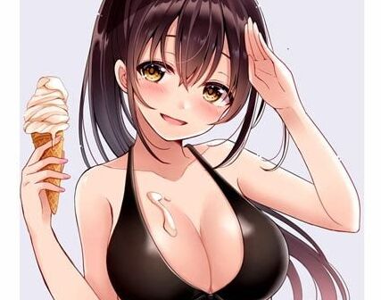Girls with ice cream