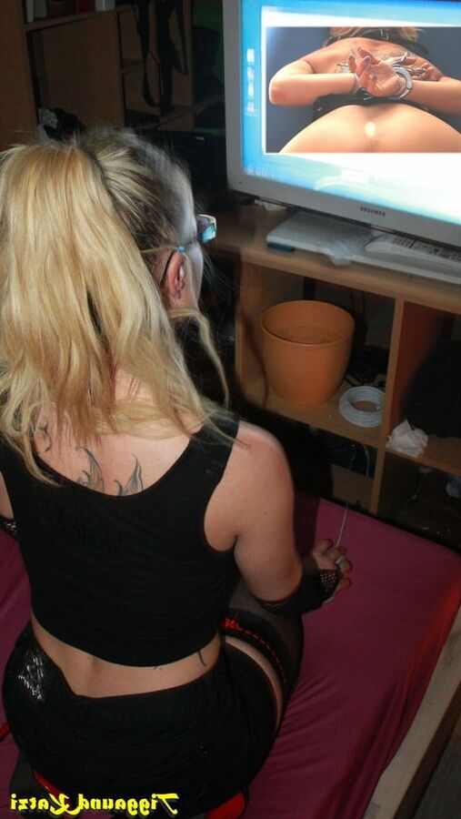 she watching porn