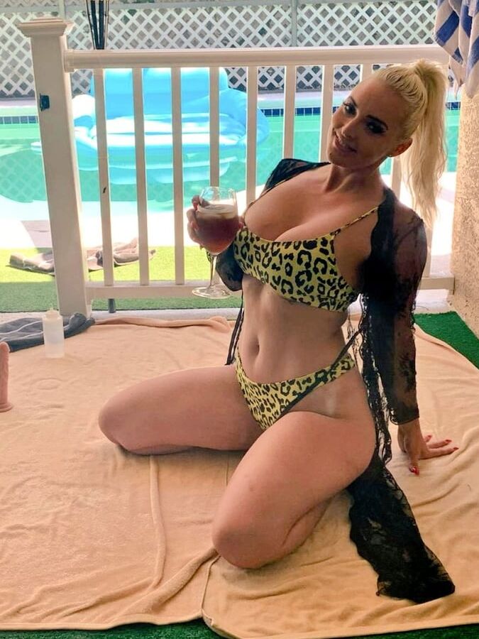 Busty blonde