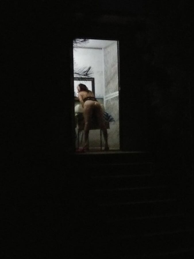 Wife at the hunting camp