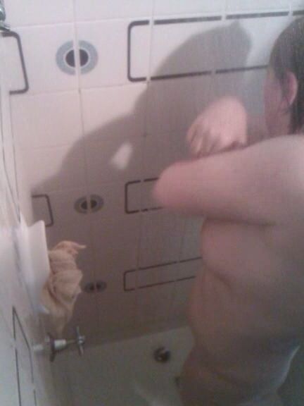 Mature shower time