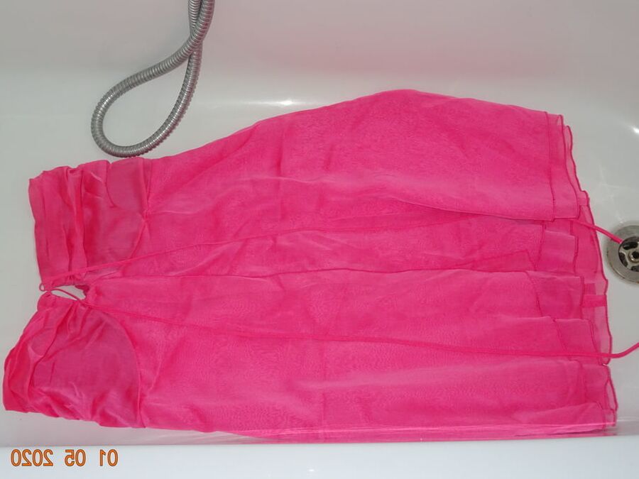 piss on pink fuscha dress