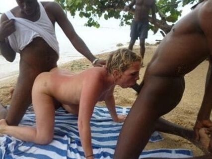 Holiday wife in Jamaica