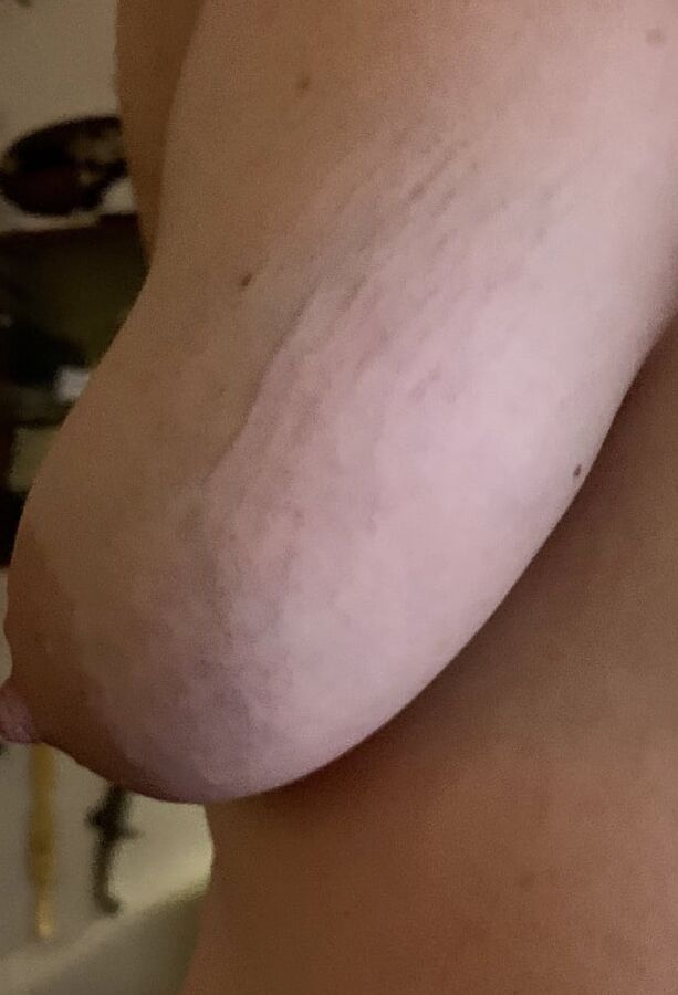 Wifes plump tits!