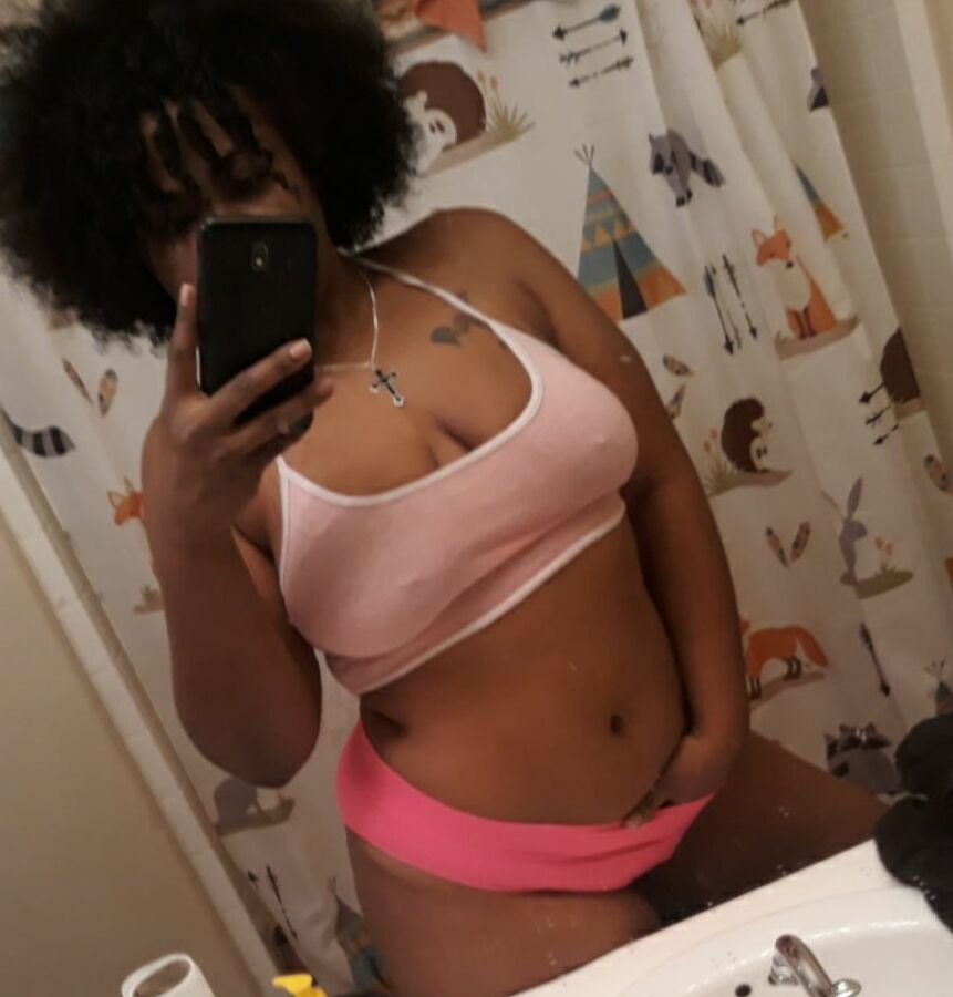 Horny Black Slut Gabrielle Exposing Herself