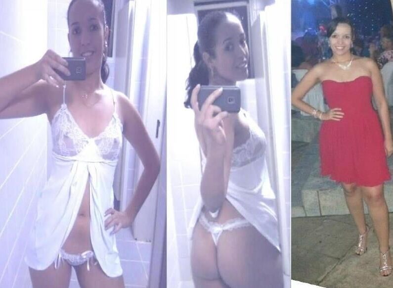 Hot girl dressed undressed