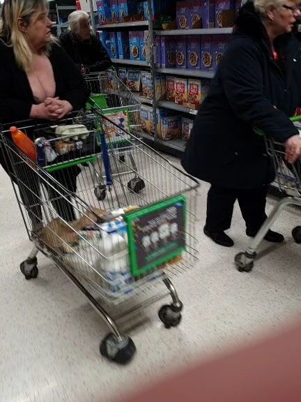 Big tit fat grannies in asda