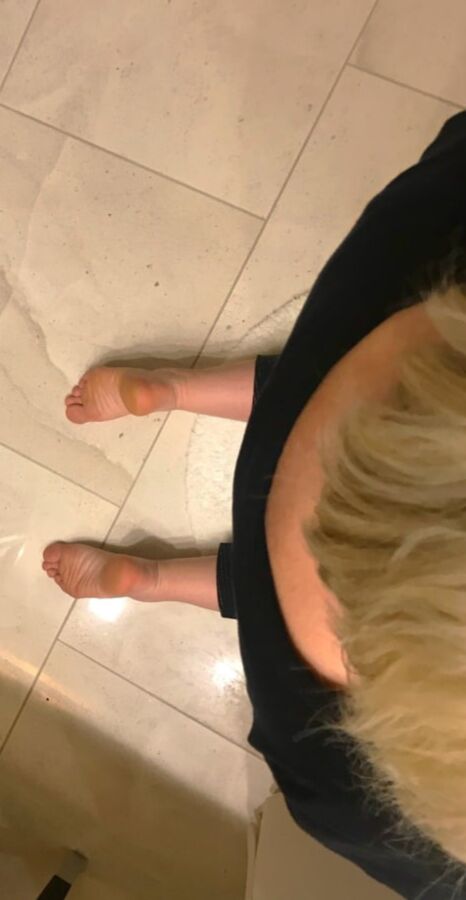 On my knees