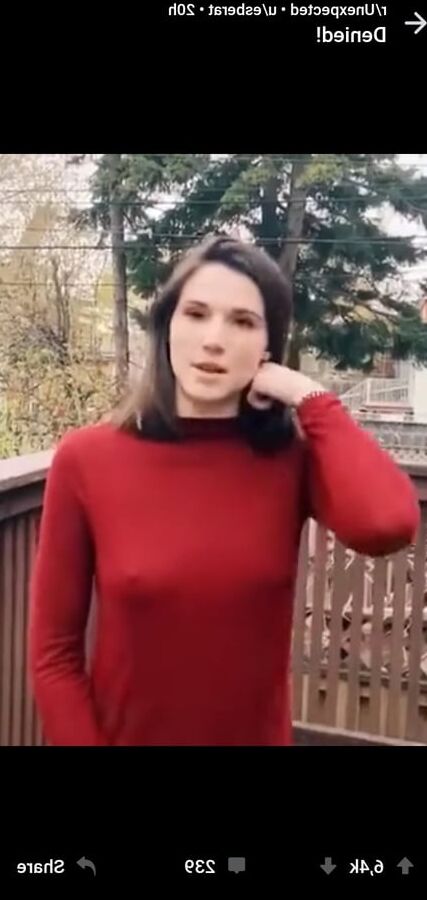 Sluts go braless in public