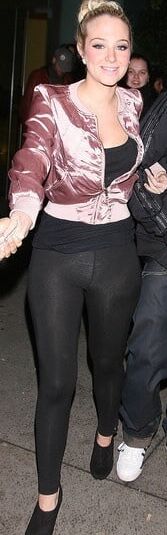 Tulisa Wearing Transparent Leggings