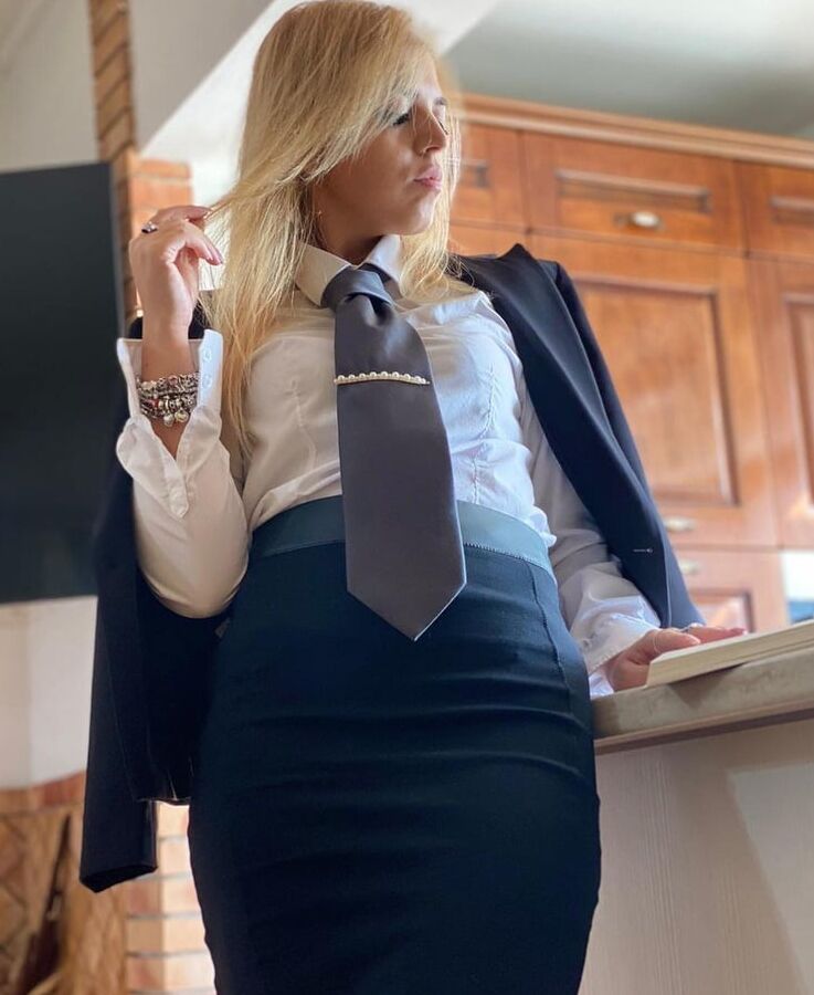 Women with neckties