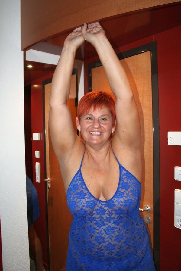 Posing in Blue ...