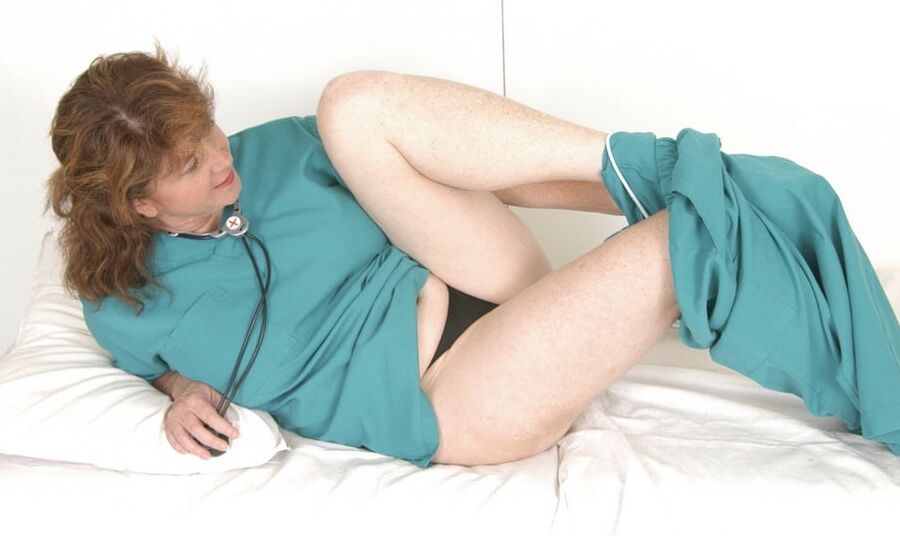 Removing nurse outfit for client