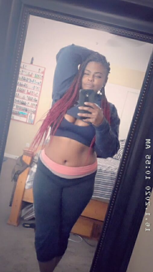 Horny Black Slut Gabrielle Exposing Herself